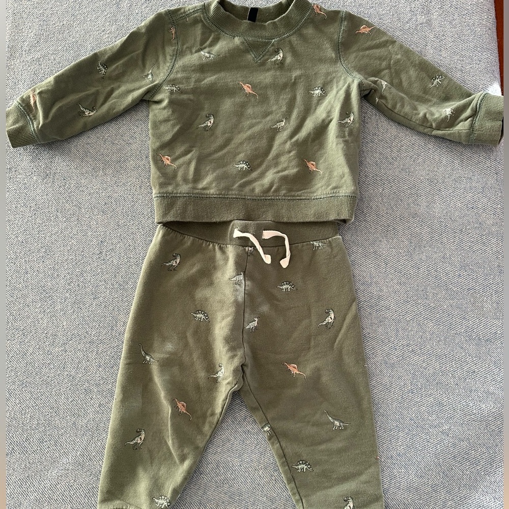 Janie and Jack Dino Sweatsuit